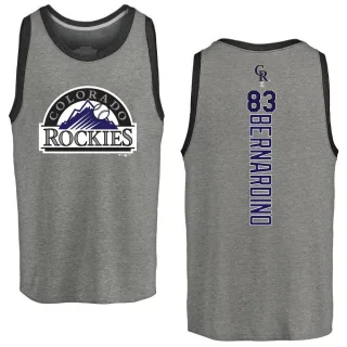Men's Colorado Rockies Brennan Bernardino Ash Backer Tank Top