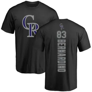 Youth Colorado Rockies Brennan Bernardino Black Backer T-Shirt