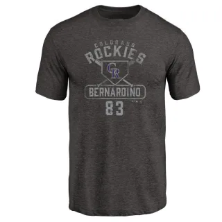 Youth Colorado Rockies Brennan Bernardino Black Base Runner T-Shirt